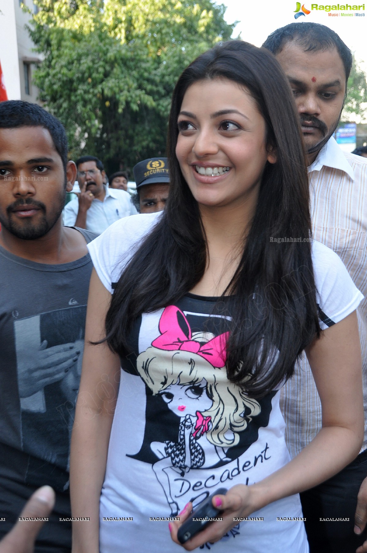 Kajal Agarwal at MNJ Cancer Hospital, Hyderabad