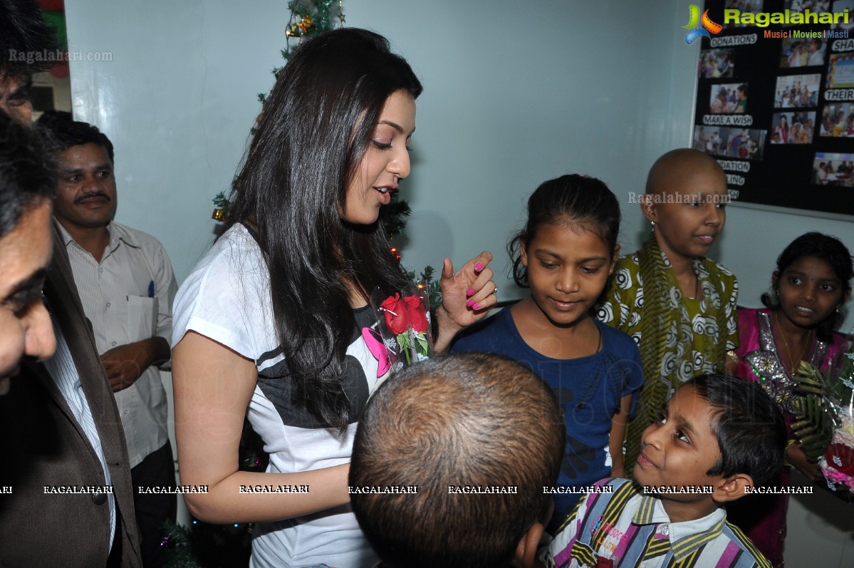 Kajal Agarwal at MNJ Cancer Hospital, Hyderabad