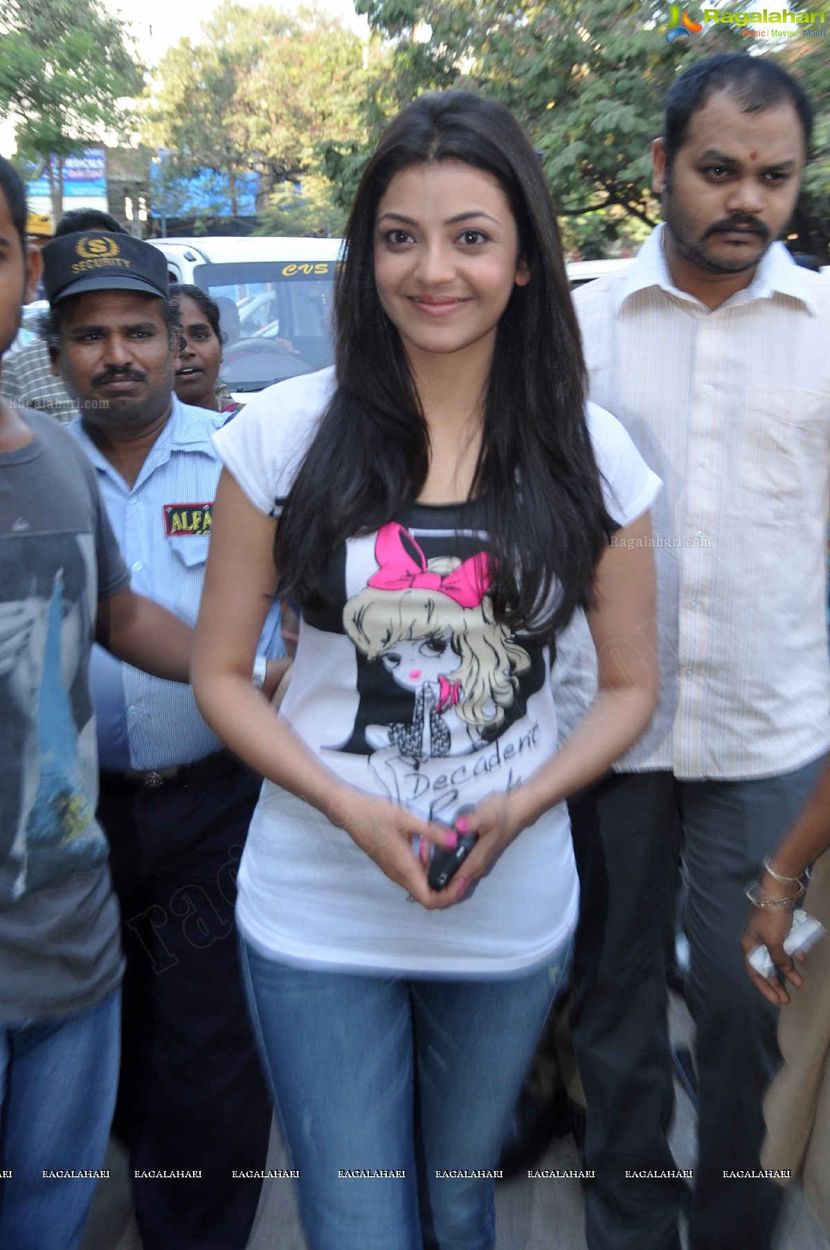 Kajal Agarwal at MNJ Cancer Hospital, Hyderabad