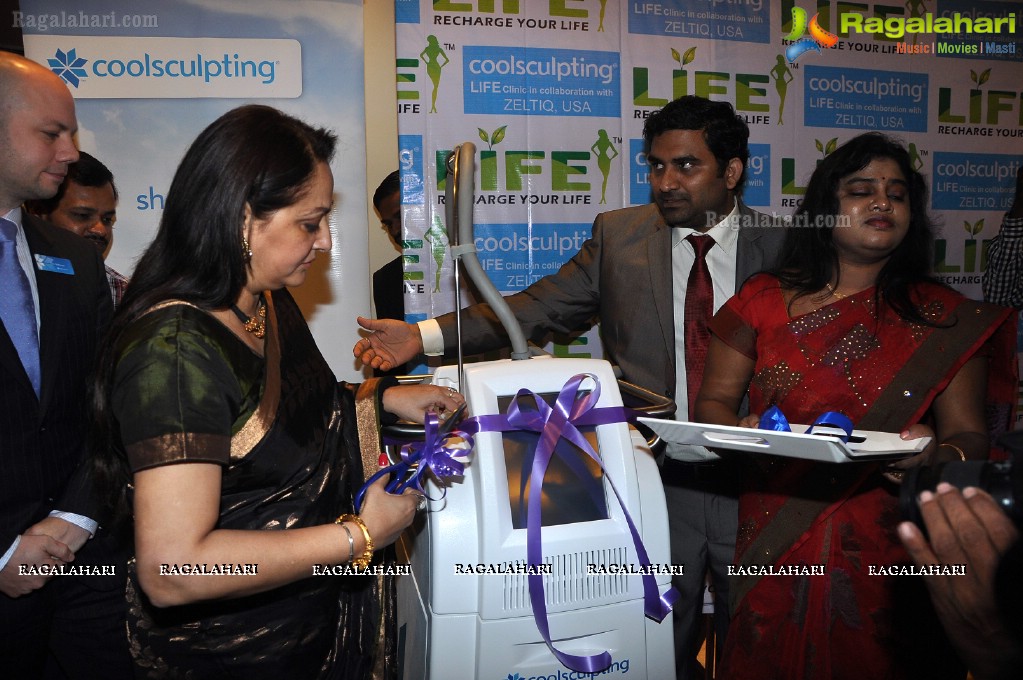 Jayaprada ribbon-cuts Cool Sculpting Machine at Life Slimming and Cosmetic Clinic, Hyd