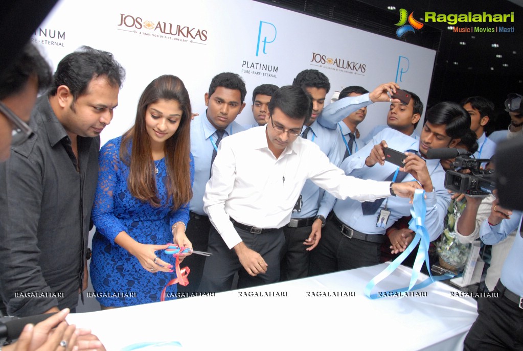 Nayantara unveils Platinum Jewellery Season’s Collection at Jos Alukkas, Hyderabad