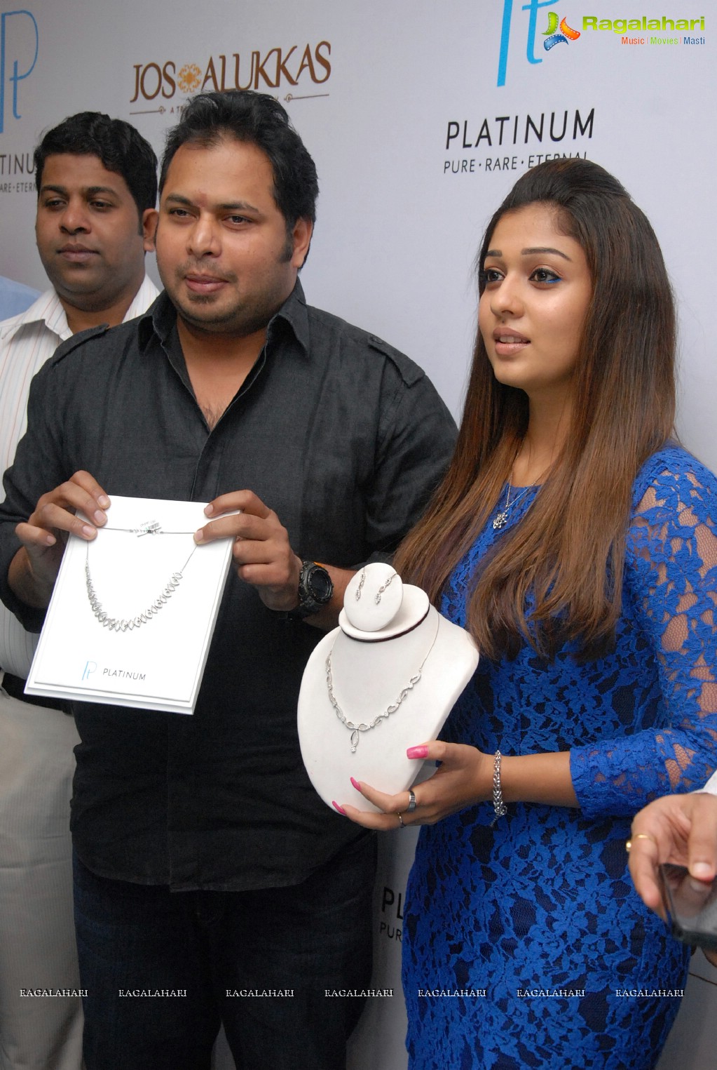 Nayantara unveils Platinum Jewellery Season’s Collection at Jos Alukkas, Hyderabad