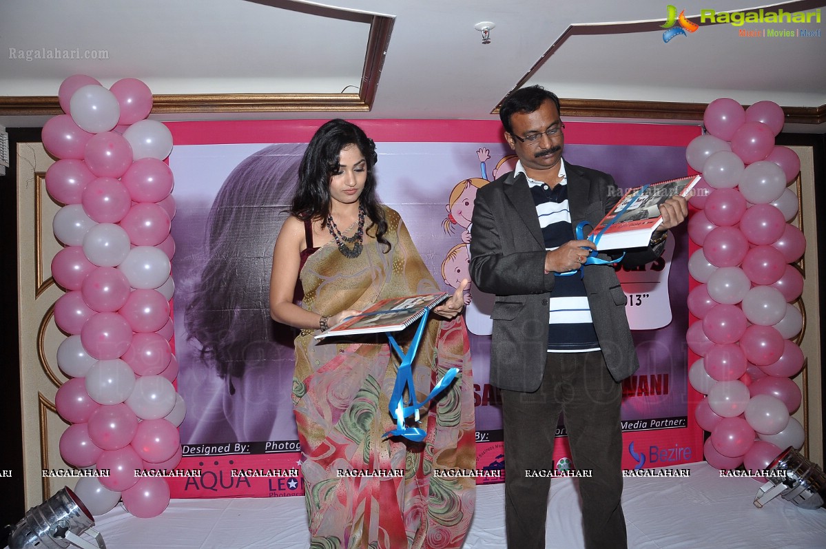 Madhavilatha launches Tender Years - The Kids Calendar 2013