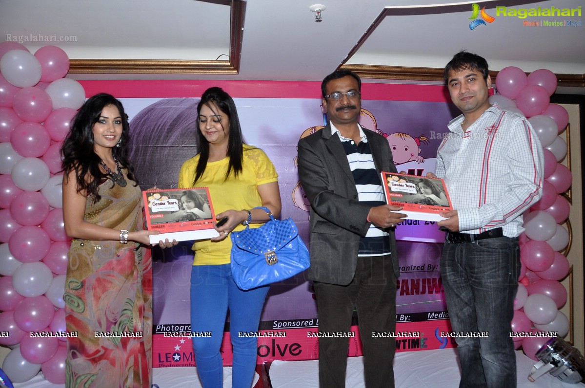 Madhavilatha launches Tender Years - The Kids Calendar 2013