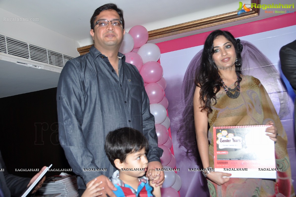 Madhavilatha launches Tender Years - The Kids Calendar 2013