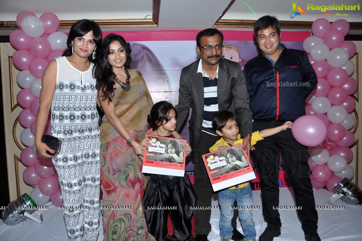 Madhavilatha launches Tender Years - The Kids Calendar 2013