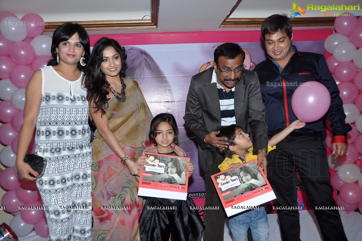 Madhavilatha launches Tender Years - The Kids Calendar 2013