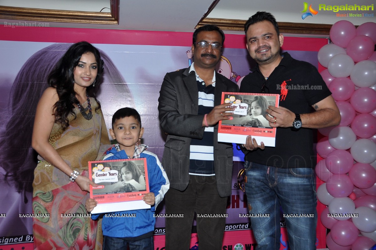 Madhavilatha launches Tender Years - The Kids Calendar 2013