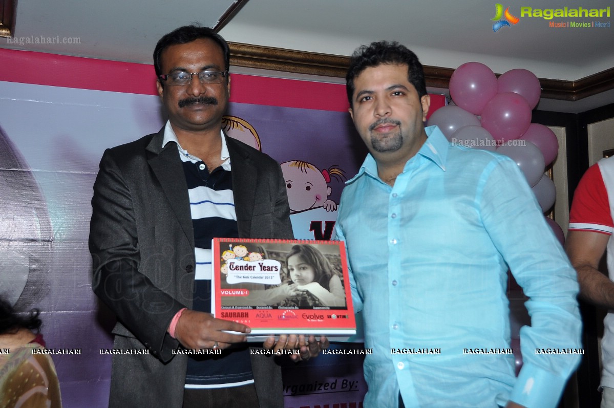 Madhavilatha launches Tender Years - The Kids Calendar 2013