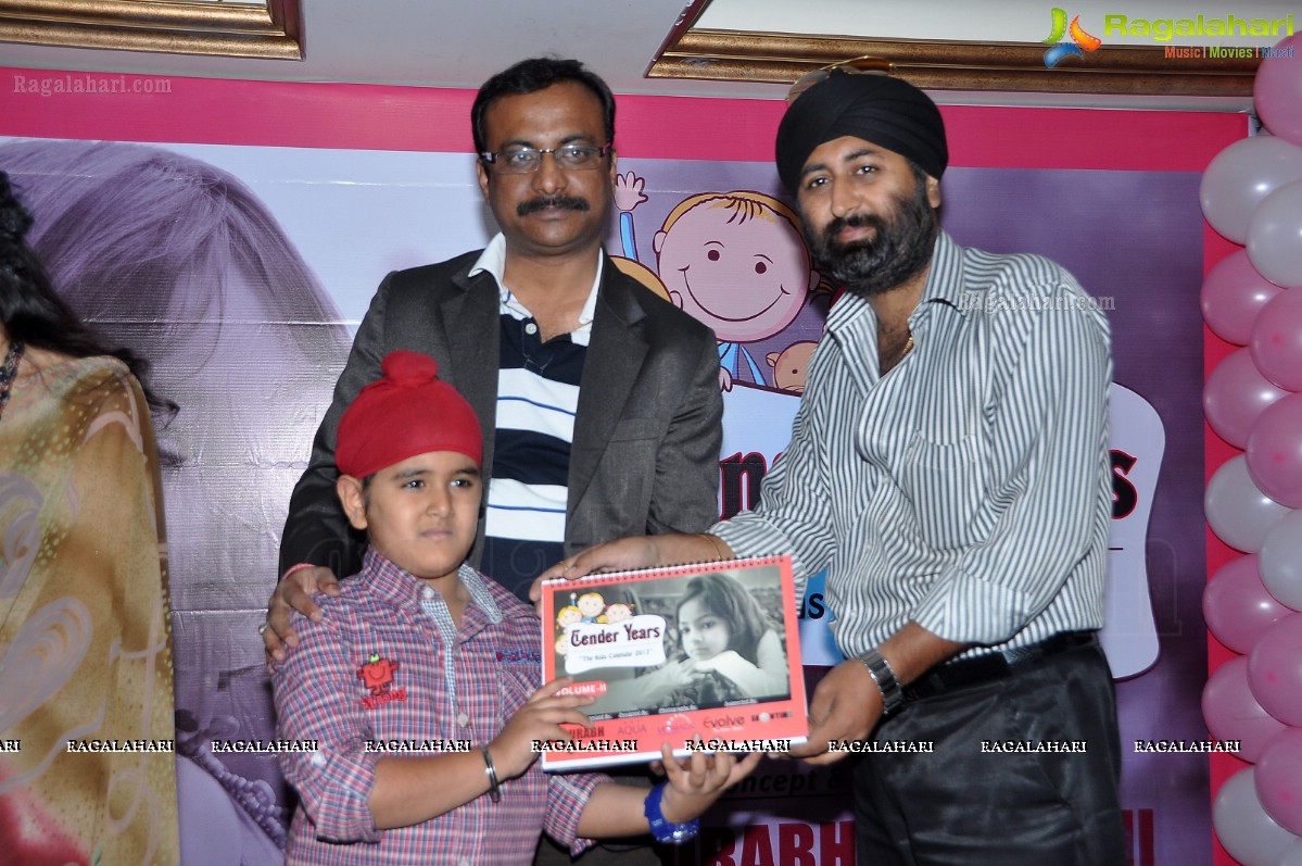 Madhavilatha launches Tender Years - The Kids Calendar 2013