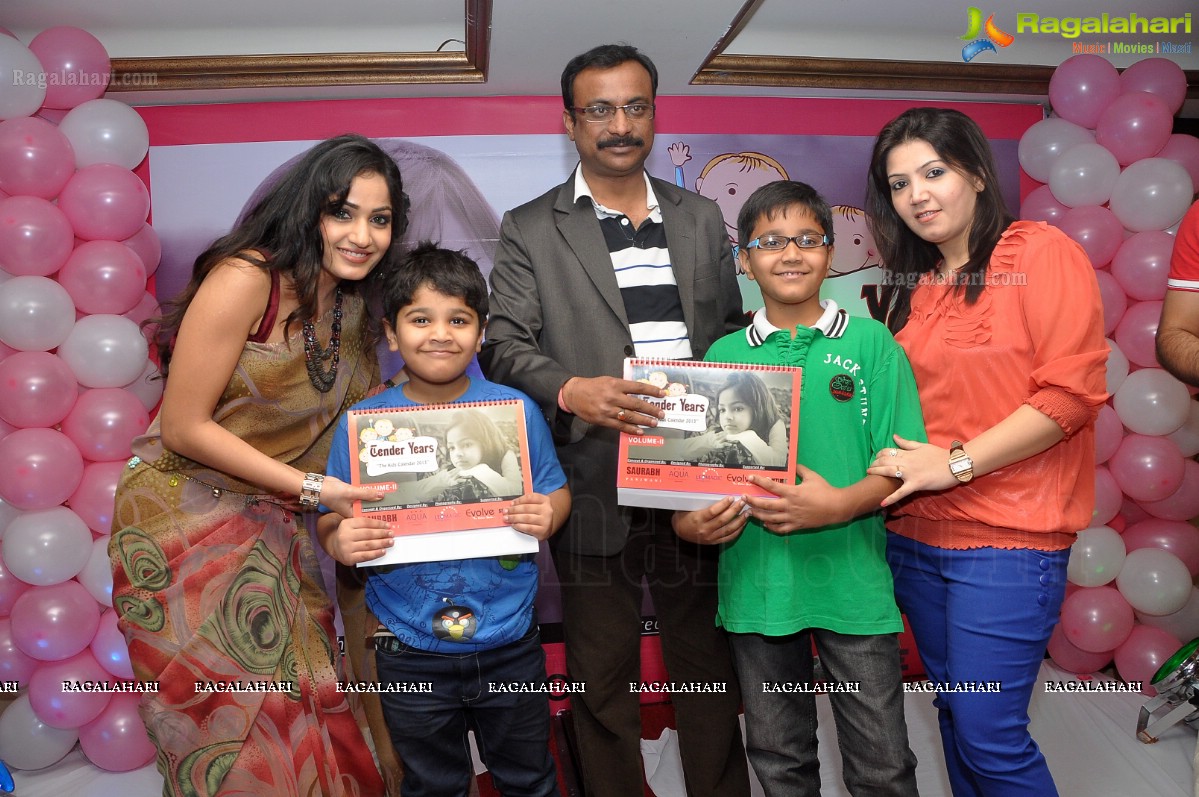 Madhavilatha launches Tender Years - The Kids Calendar 2013