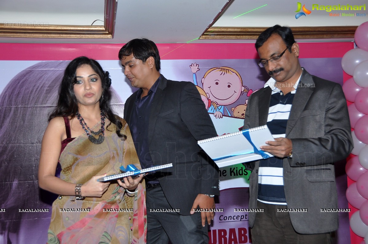 Madhavilatha launches Tender Years - The Kids Calendar 2013