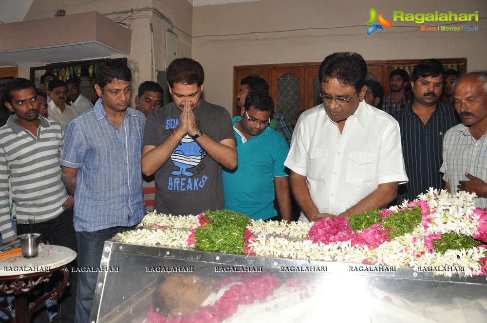 Tollywood pays tributes to Dharmavarapu Subramanyam