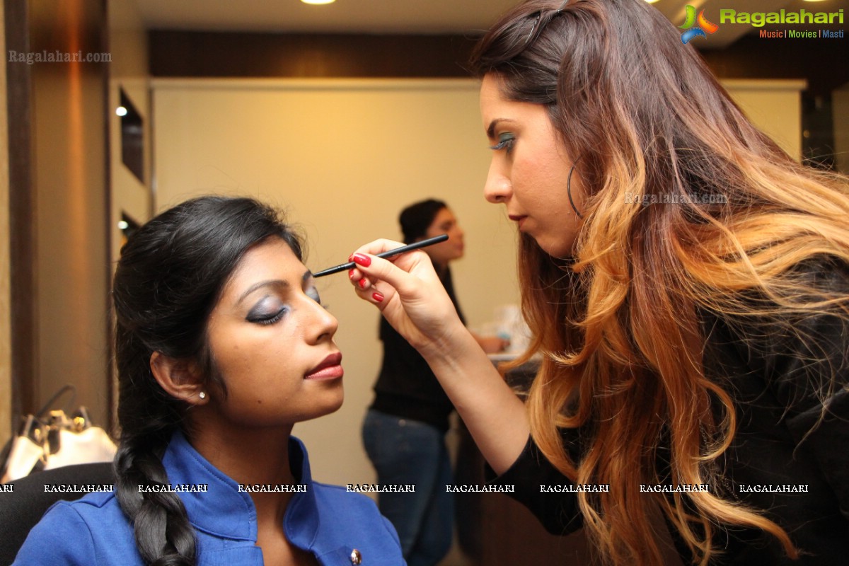 Make-Up and Hair Styling Session with Ash Kaur at Hotel Daspalla, Hyderabad