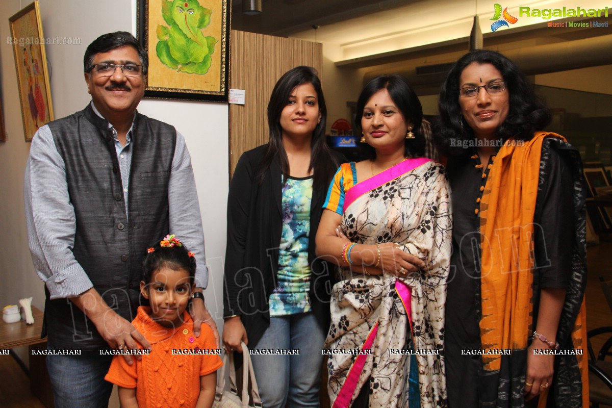 Colours on Canvas: Shalini Agarwal's Solo Art Exhibition at Beyond Coffee, Hyderabad