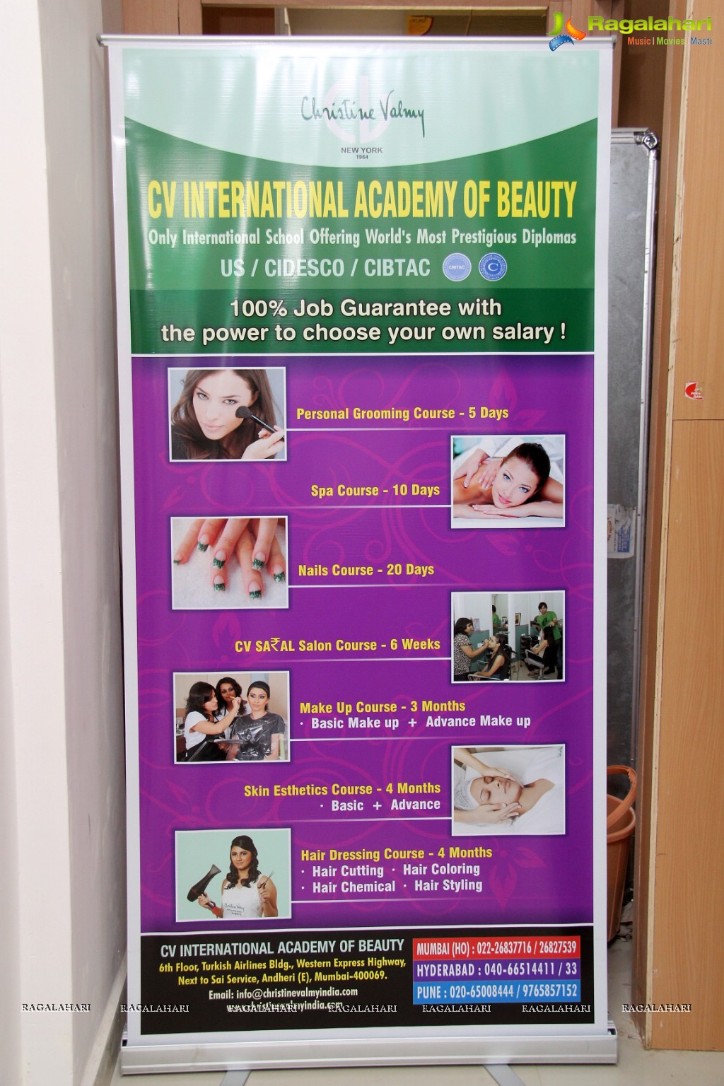 Richa Panai inaugurates CV International Academy Of Beauty, Hyderabad