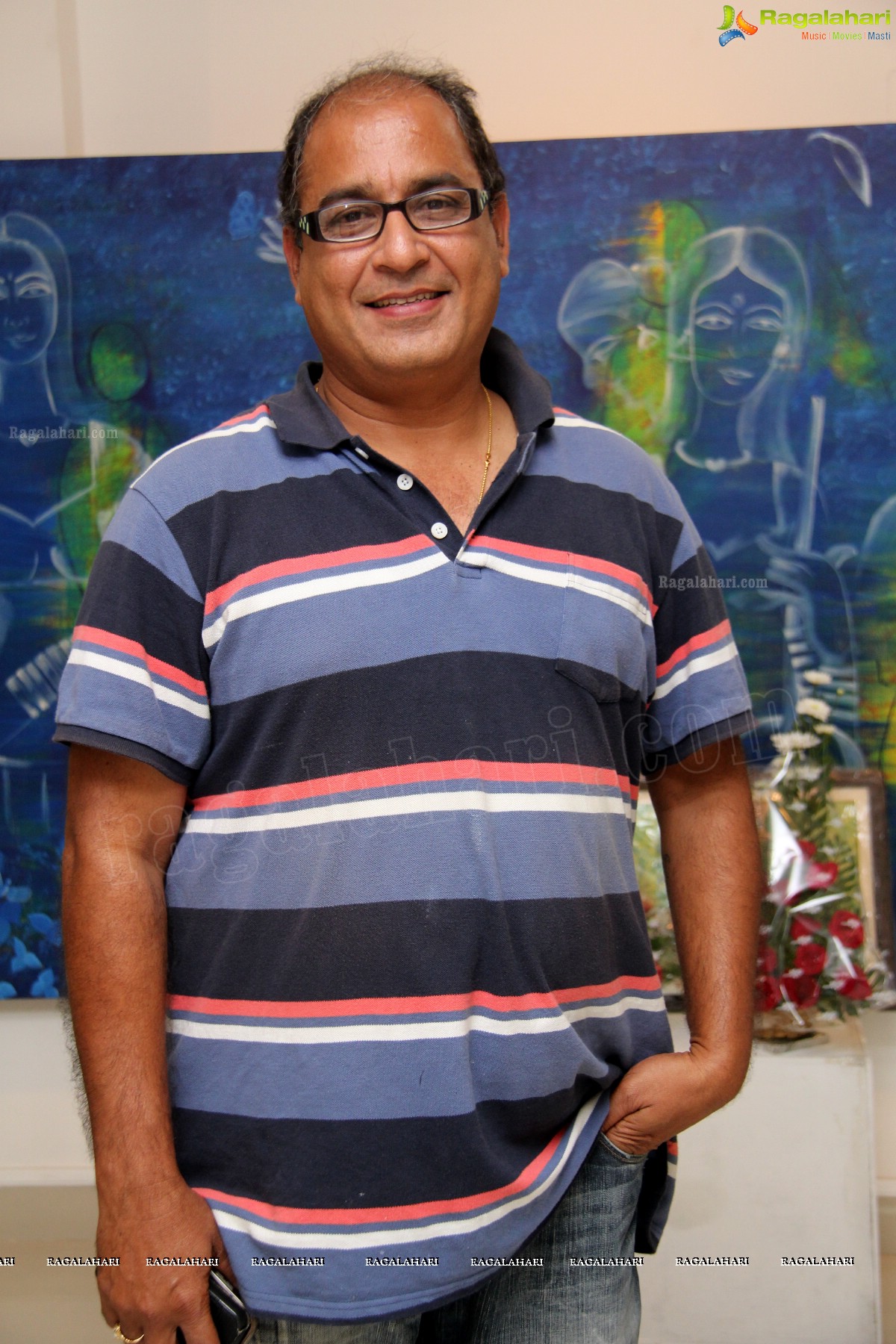 Navdeep visits Dr Snehalatha Prasad's Art Exhibition at Space Art Gallery