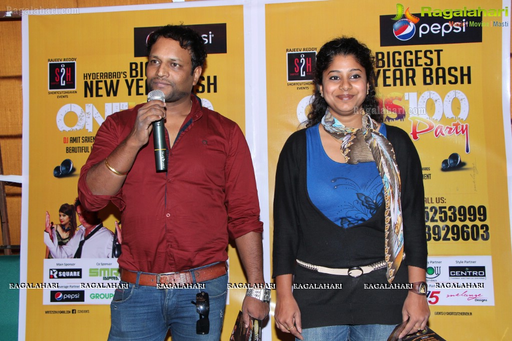 One is 100-New Year Party-2014 Curtain Raiser, Hyderabad