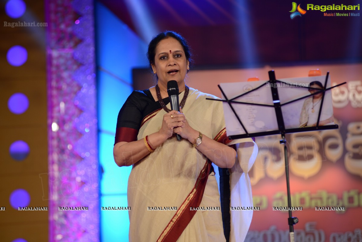 Presentation Ceremony of P. Susheela Award 2013 to Vani Jayaram