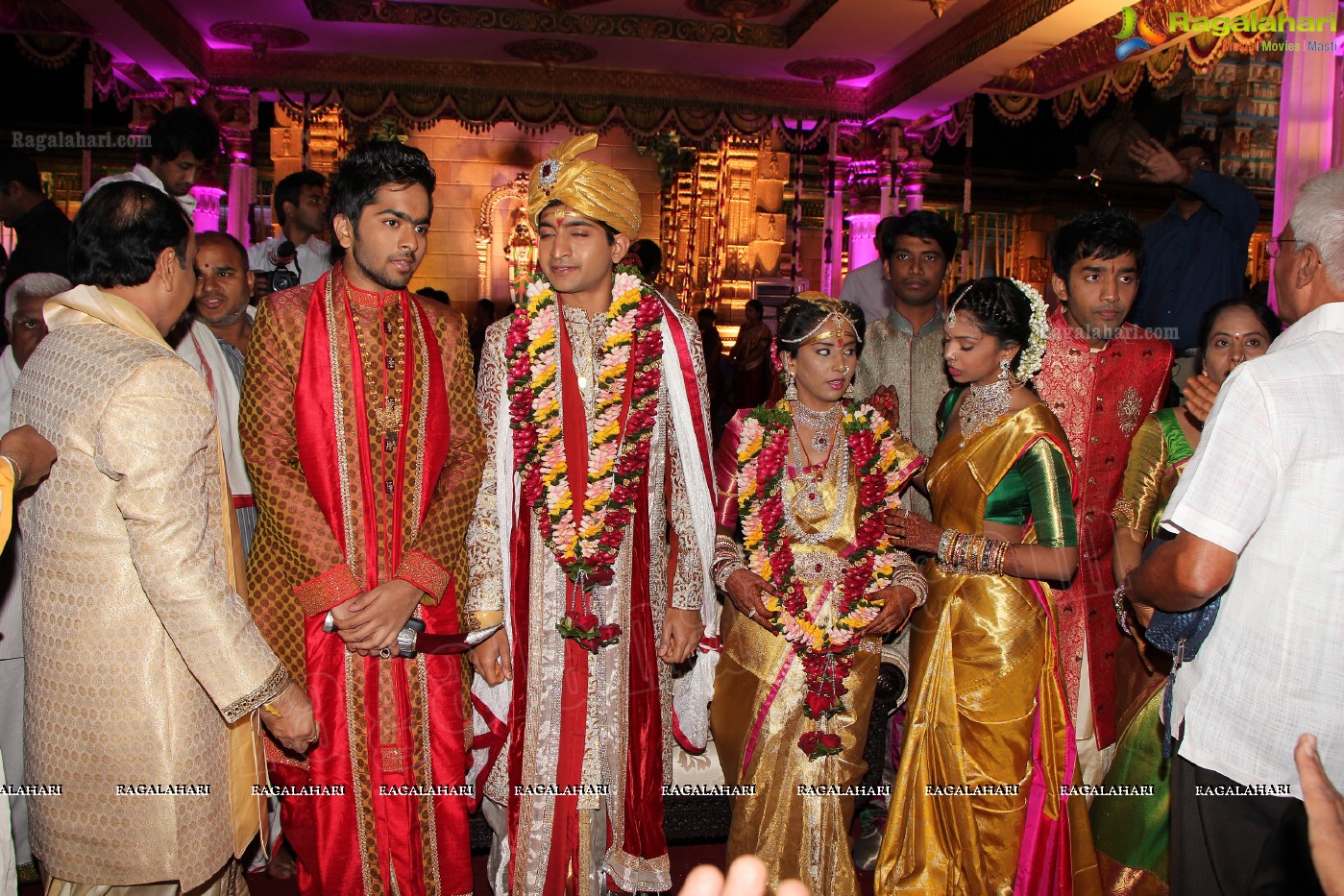 Grand Wedding Ceremony of Siddharth-Harini at HITEX, Hyderabad.