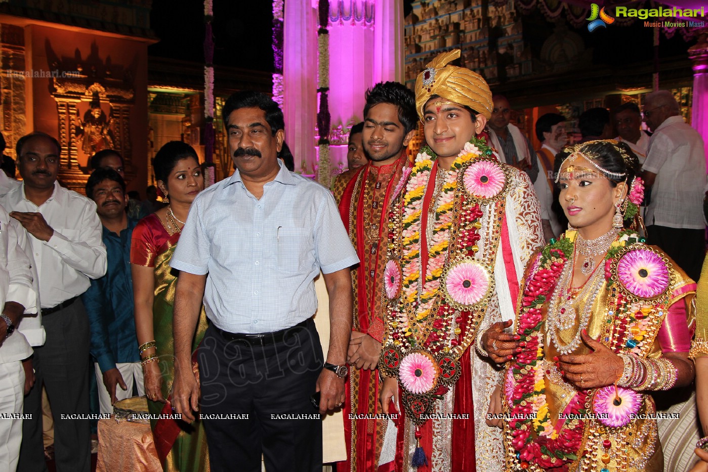 Grand Wedding Ceremony of Siddharth-Harini at HITEX, Hyderabad.