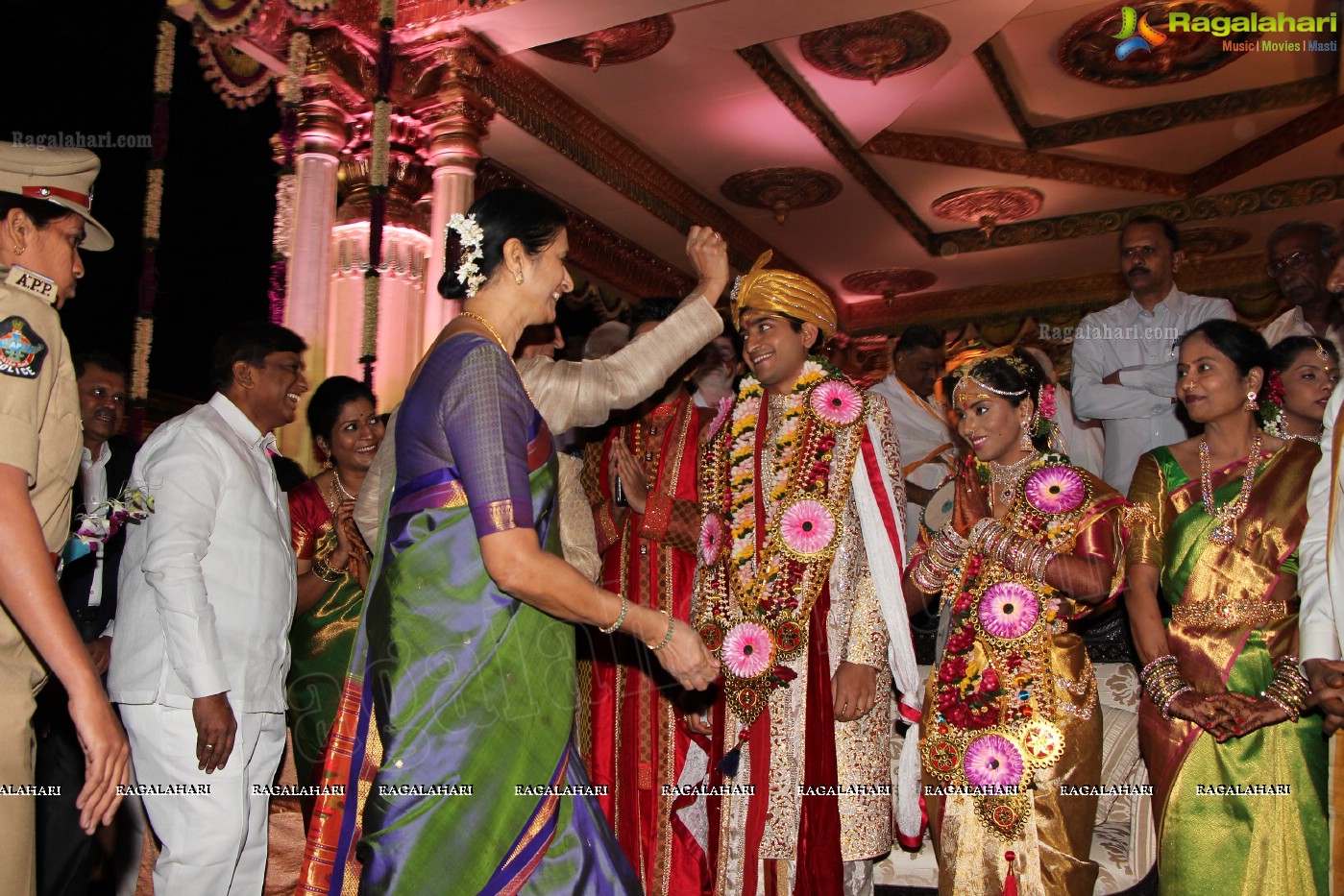 Grand Wedding Ceremony of Siddharth-Harini at HITEX, Hyderabad.