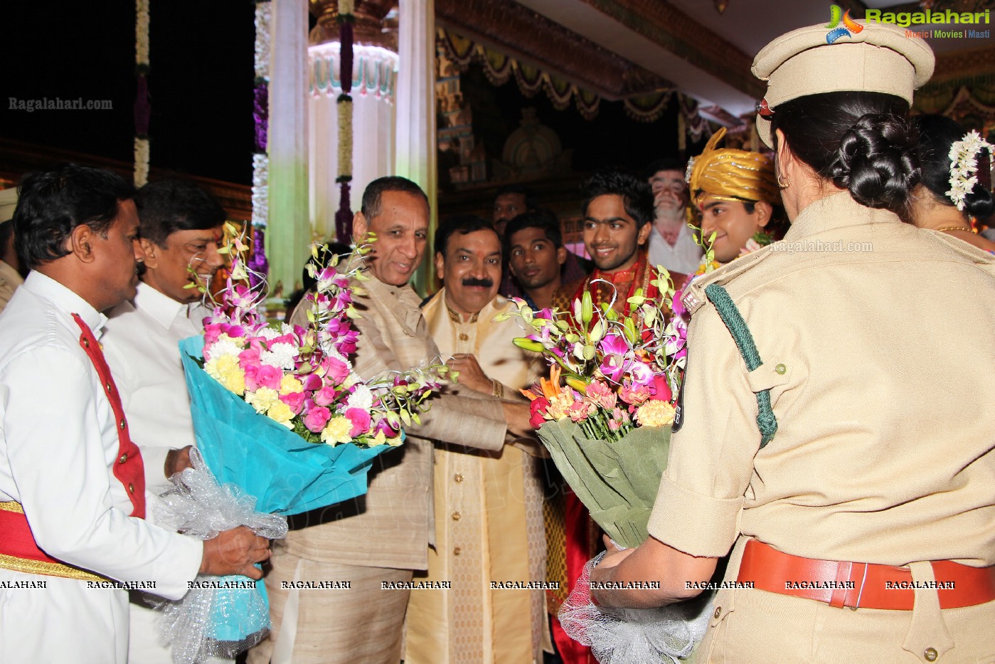 Grand Wedding Ceremony of Siddharth-Harini at HITEX, Hyderabad.