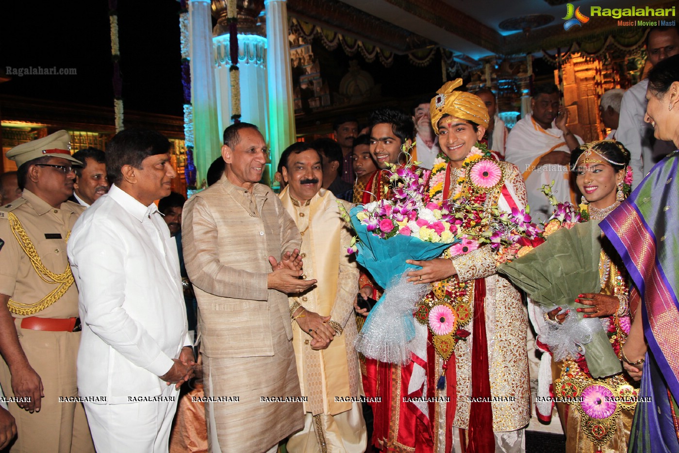 Grand Wedding Ceremony of Siddharth-Harini at HITEX, Hyderabad.