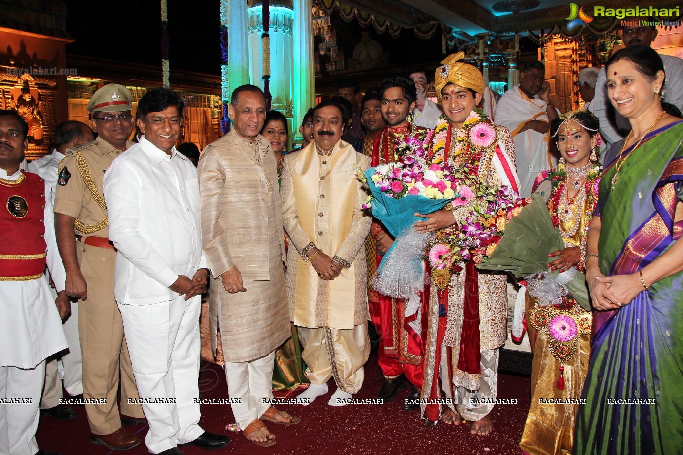 Grand Wedding Ceremony of Siddharth-Harini at HITEX, Hyderabad.