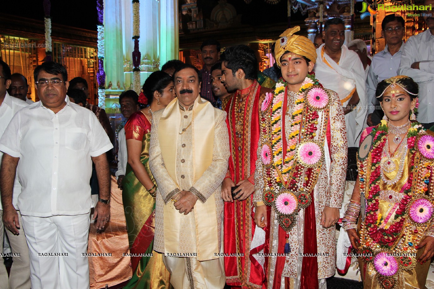 Grand Wedding Ceremony of Siddharth-Harini at HITEX, Hyderabad.