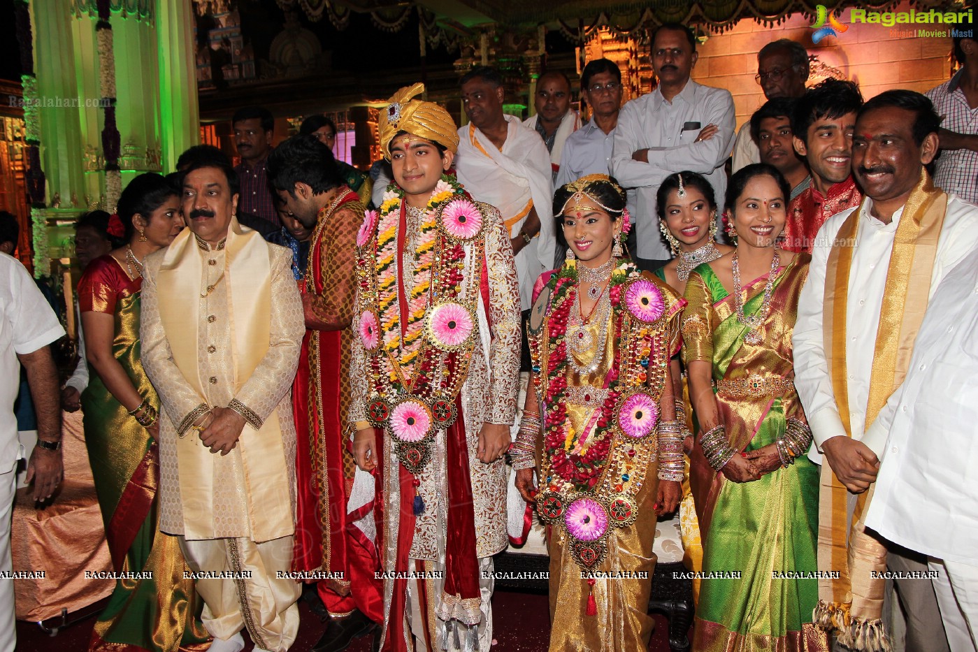 Grand Wedding Ceremony of Siddharth-Harini at HITEX, Hyderabad.