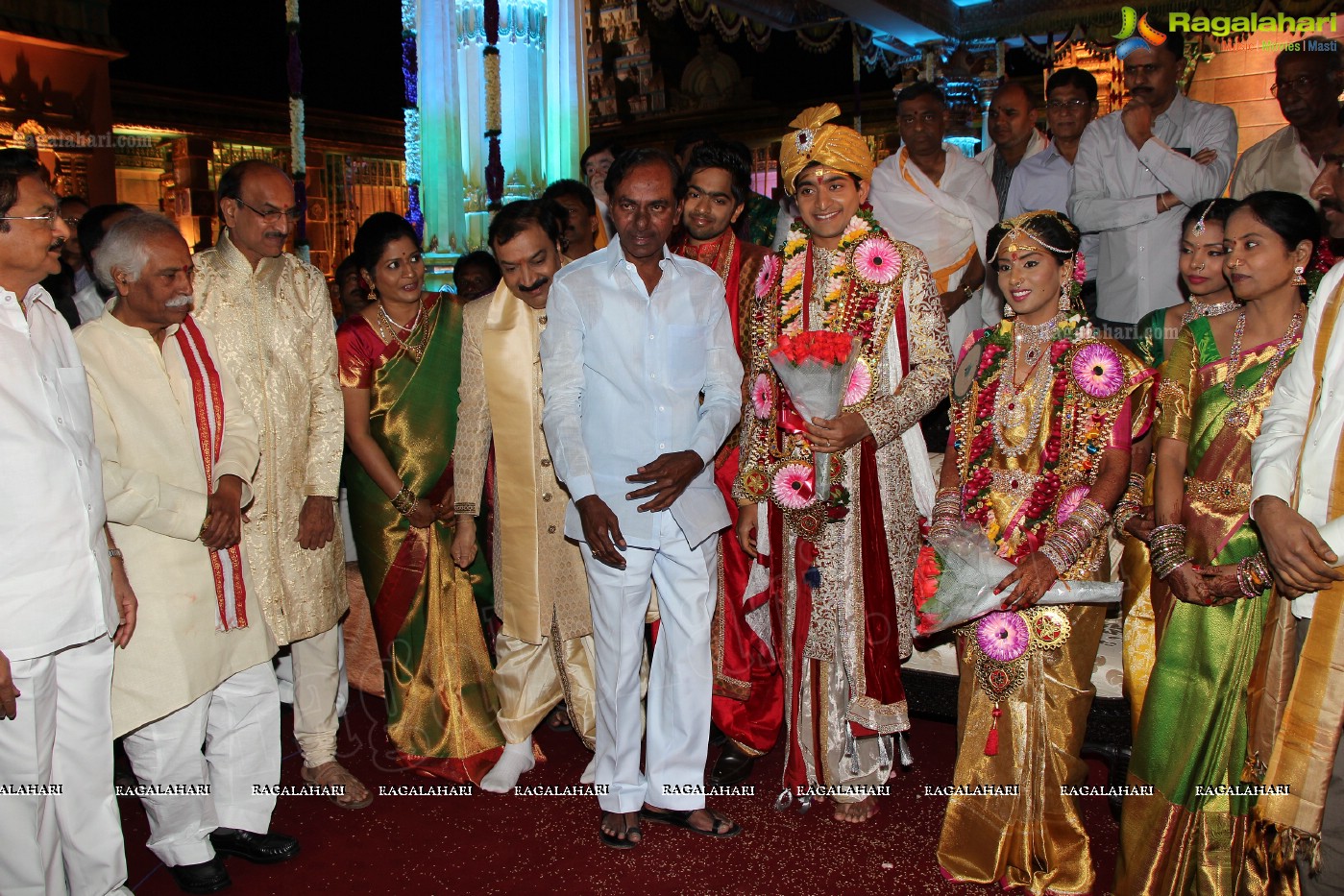 Grand Wedding Ceremony of Siddharth-Harini at HITEX, Hyderabad.