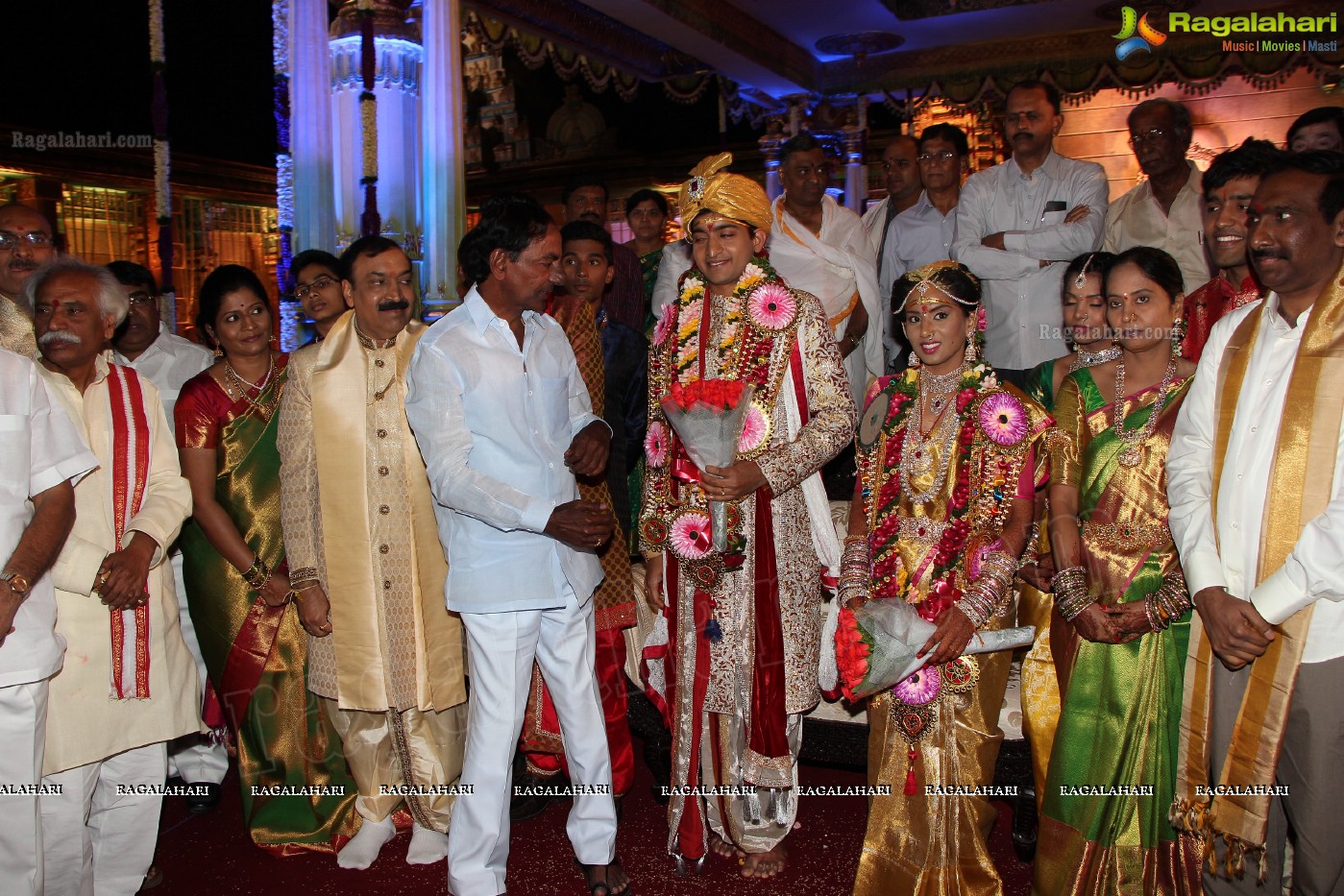 Grand Wedding Ceremony of Siddharth-Harini at HITEX, Hyderabad.