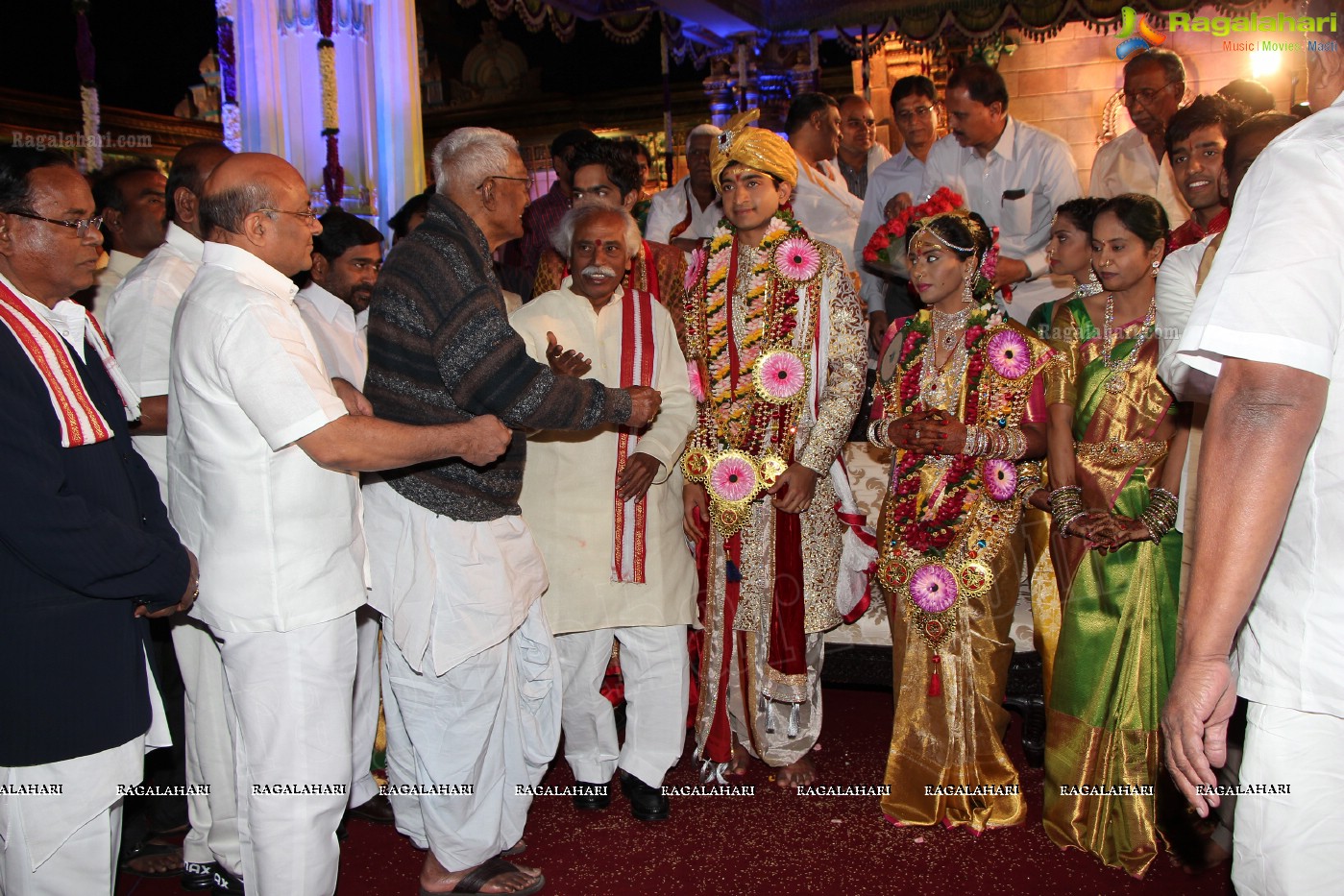 Grand Wedding Ceremony of Siddharth-Harini at HITEX, Hyderabad.