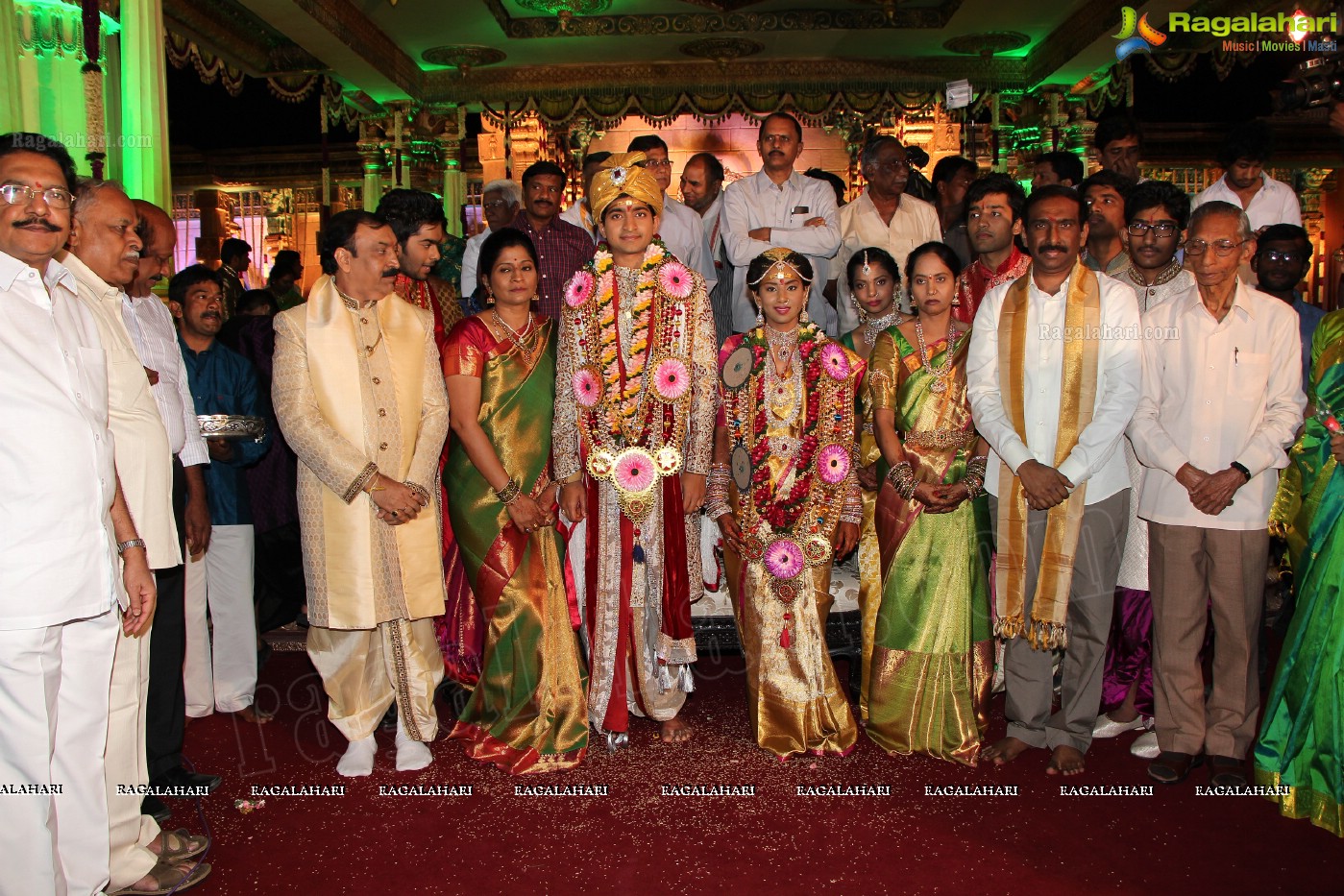 Grand Wedding Ceremony of Siddharth-Harini at HITEX, Hyderabad.