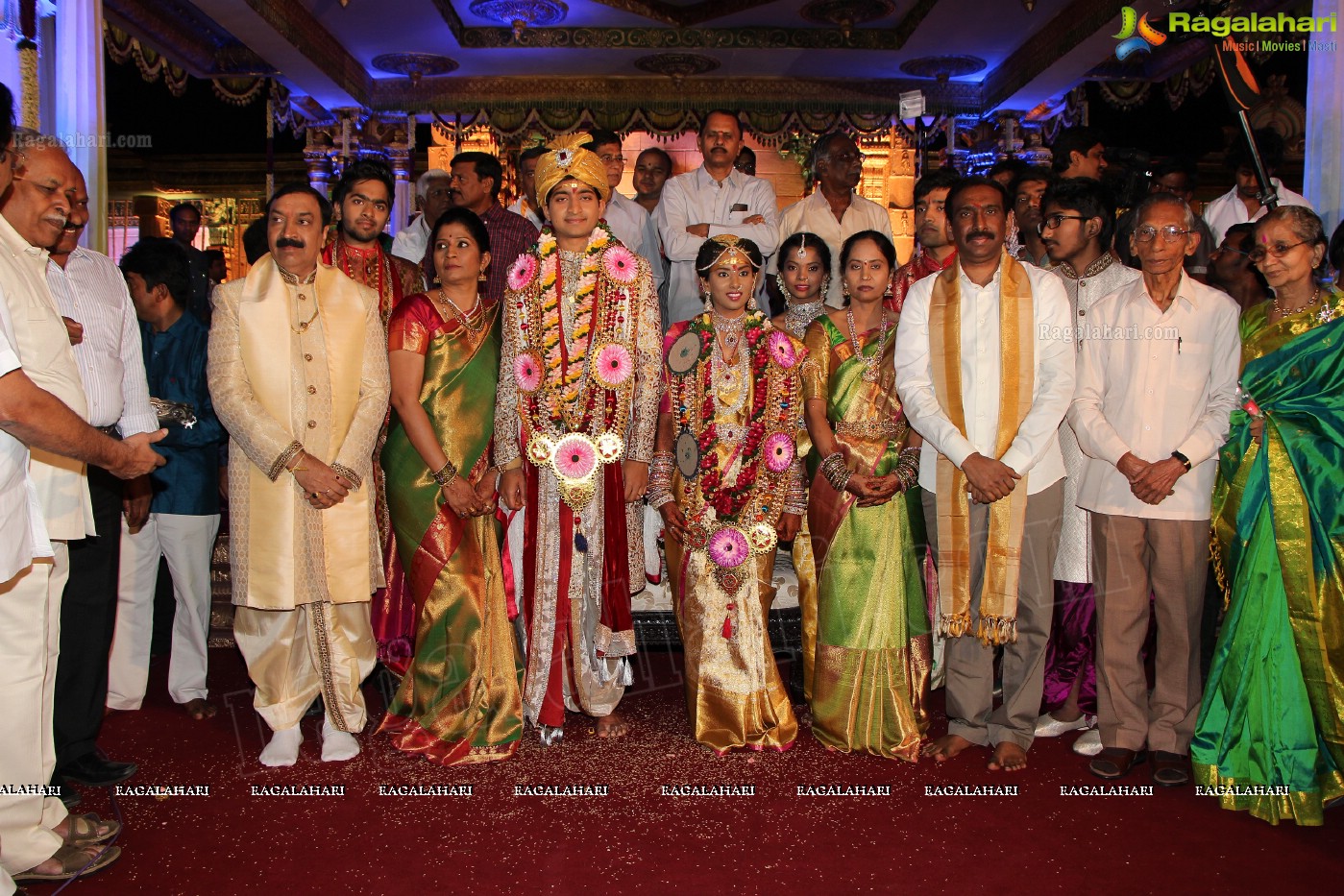 Grand Wedding Ceremony of Siddharth-Harini at HITEX, Hyderabad.