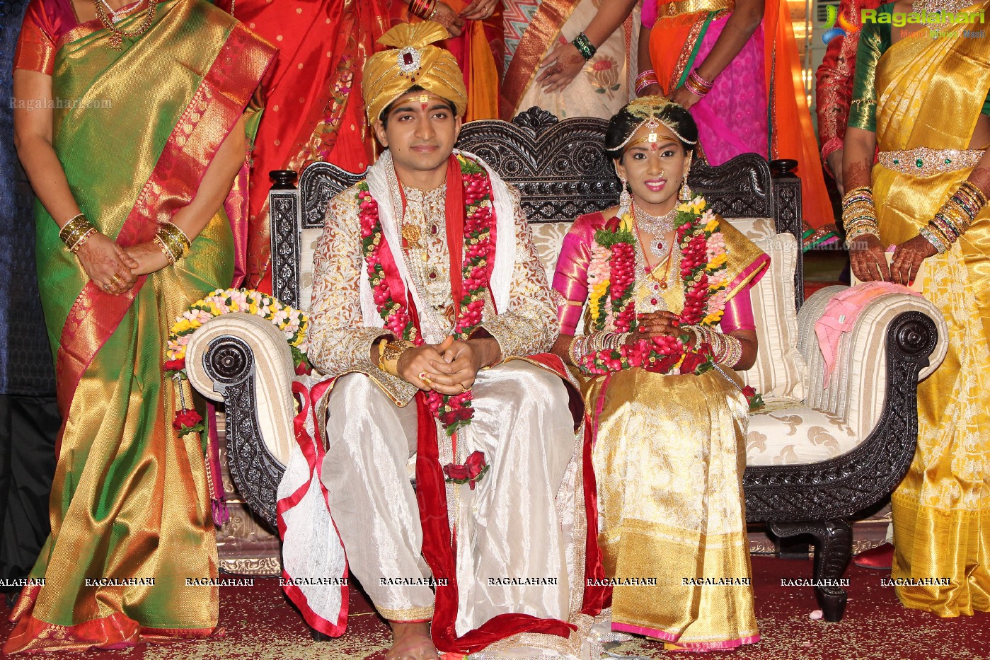 Grand Wedding Ceremony of Siddharth-Harini at HITEX, Hyderabad.