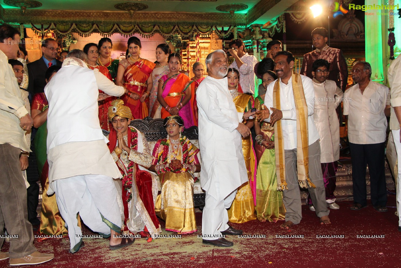 Grand Wedding Ceremony of Siddharth-Harini at HITEX, Hyderabad.