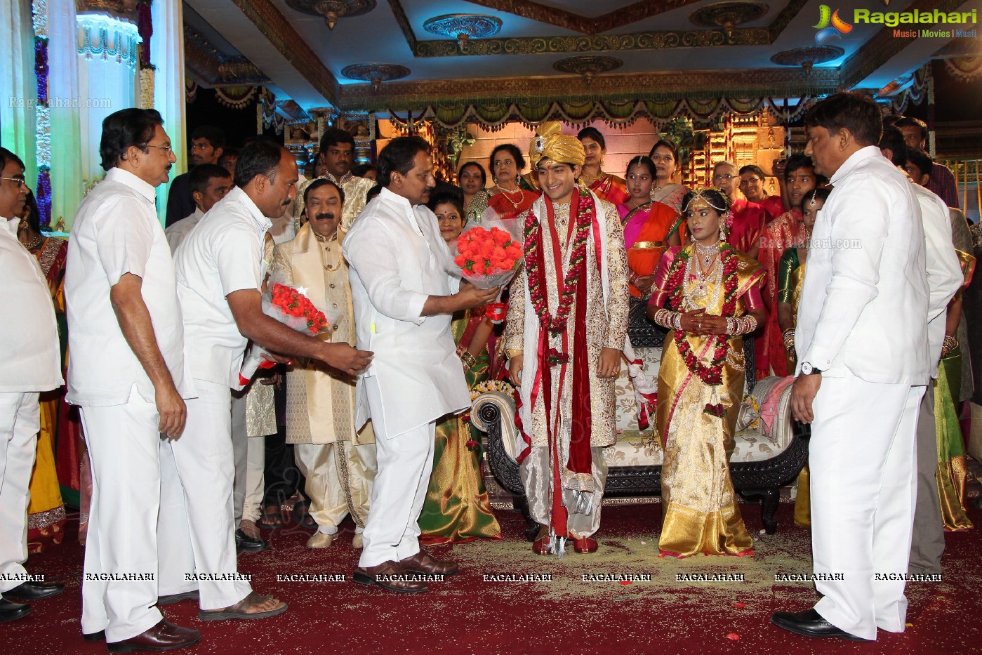 Grand Wedding Ceremony of Siddharth-Harini at HITEX, Hyderabad.