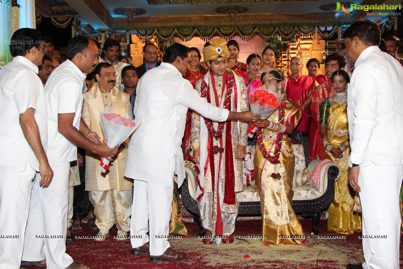 Grand Wedding Ceremony of Siddharth-Harini at HITEX, Hyderabad.