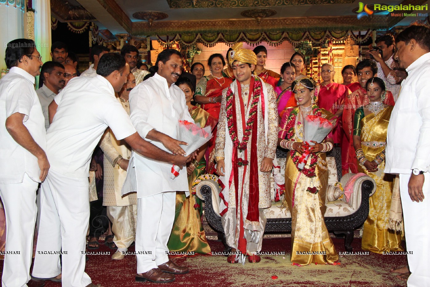 Grand Wedding Ceremony of Siddharth-Harini at HITEX, Hyderabad.