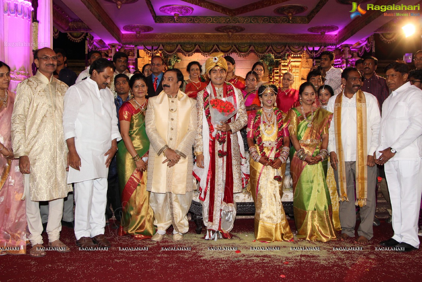 Grand Wedding Ceremony of Siddharth-Harini at HITEX, Hyderabad.