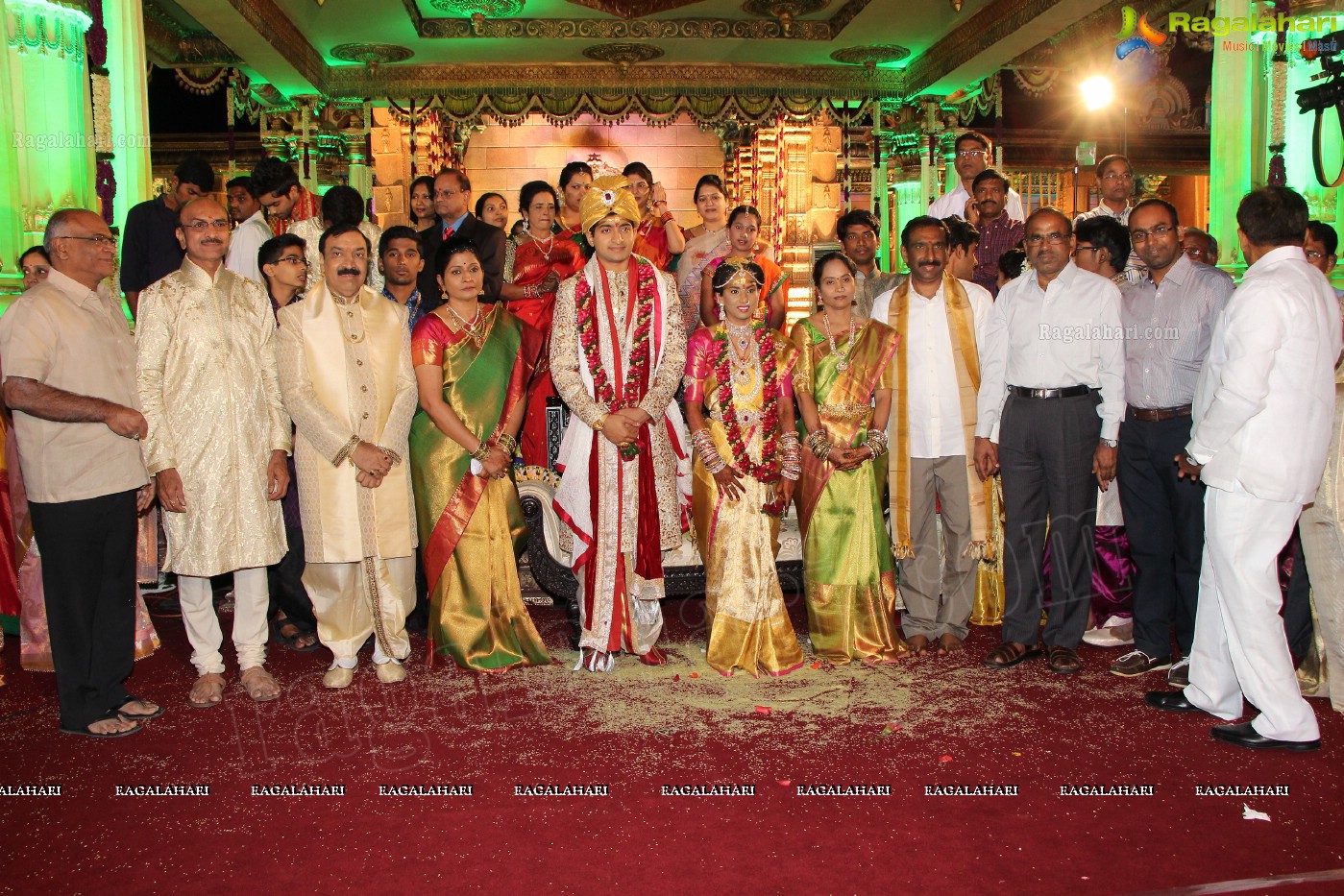 Grand Wedding Ceremony of Siddharth-Harini at HITEX, Hyderabad.