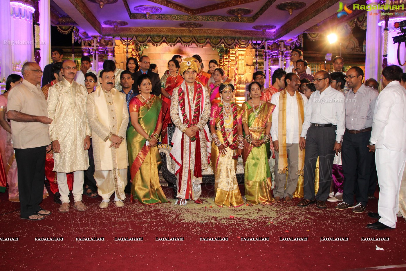 Grand Wedding Ceremony of Siddharth-Harini at HITEX, Hyderabad.