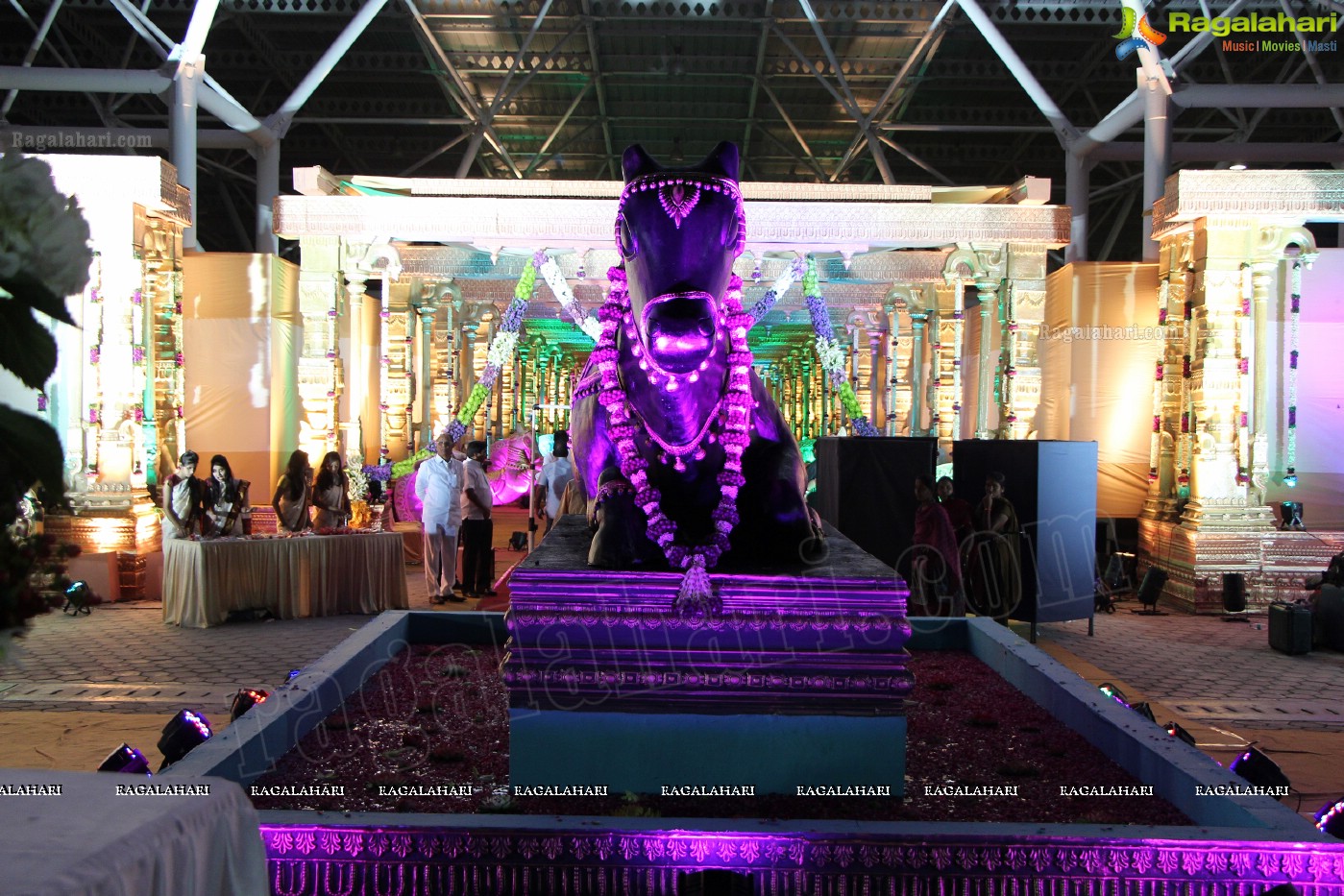 Grand Wedding Ceremony of Siddharth-Harini at HITEX, Hyderabad.