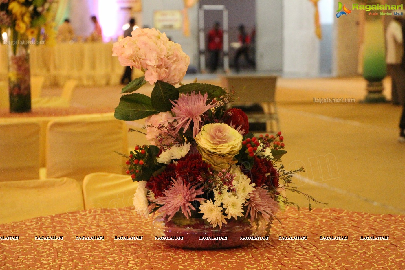 Grand Wedding Ceremony of Siddharth-Harini at HITEX, Hyderabad.