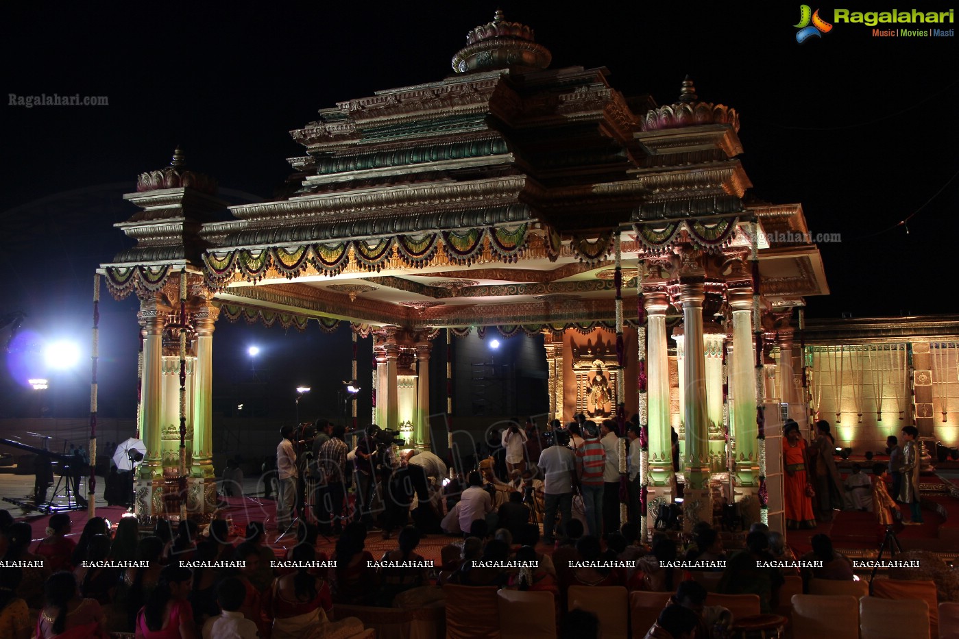 Grand Wedding Ceremony of Siddharth-Harini at HITEX, Hyderabad.