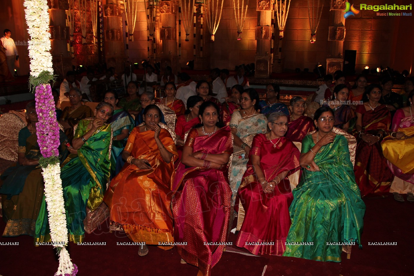 Grand Wedding Ceremony of Siddharth-Harini at HITEX, Hyderabad.