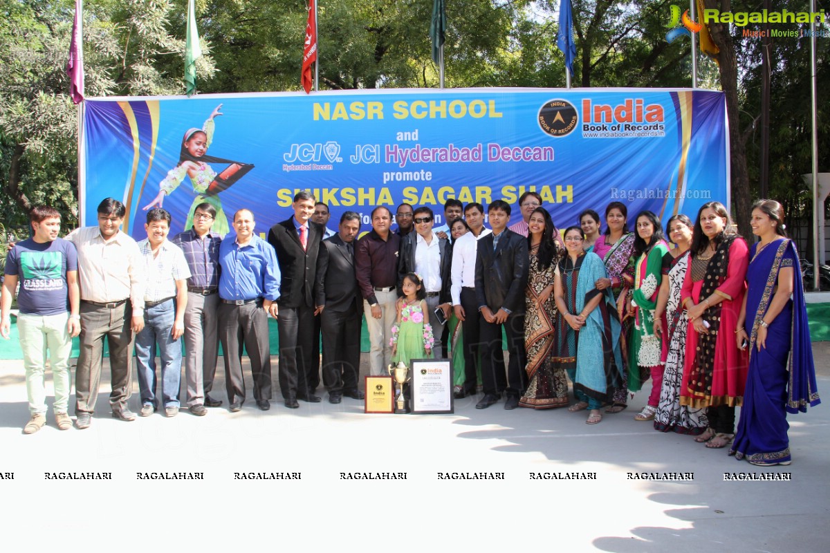 Shiksha Sagar Shah Feat for India Book of Records