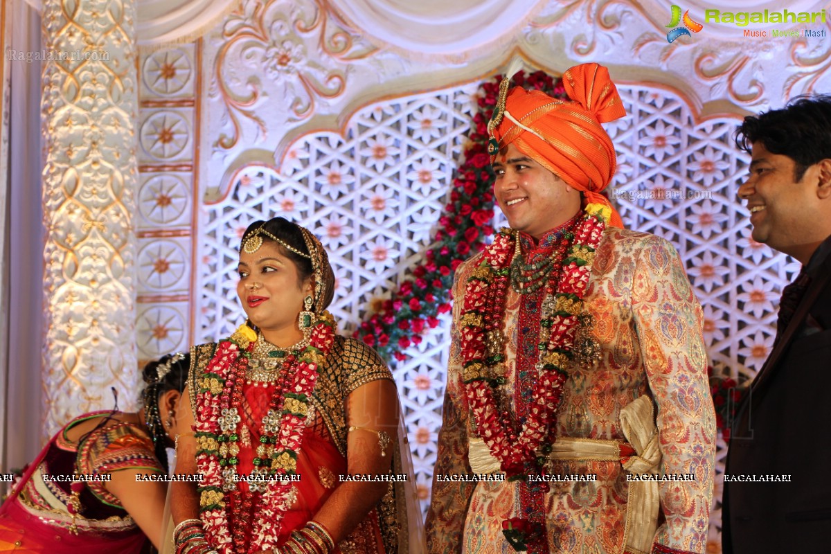 Tapish Agarwal-Priyasha Jalan Wedding at Imperial Garden, Hyderabad